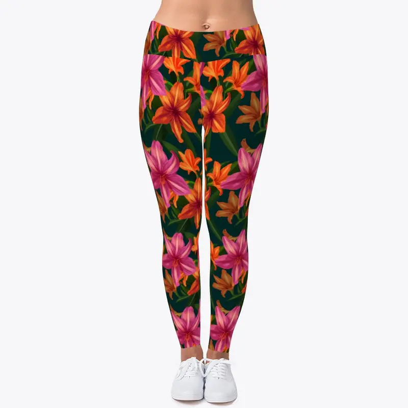 Amaryllis Pattern AL01 leggings